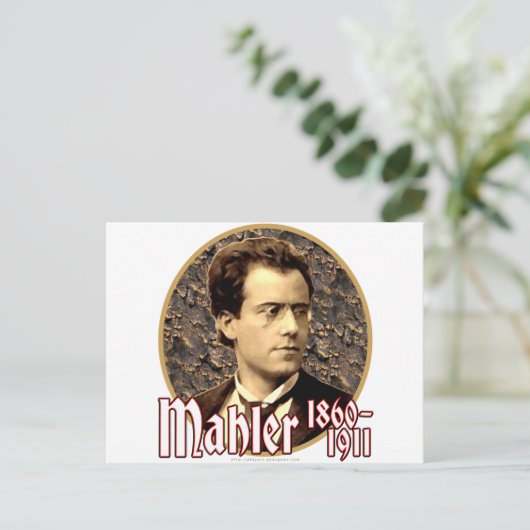 Gustav Mahler Postkarte (Stehend Vorderseite)