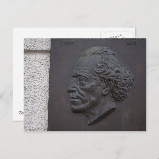 Gustav Mahler Postkarte (Vorne/Hinten)
