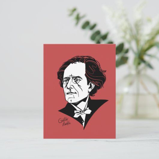 Gustav Mahler Postkarte (Stehend Vorderseite)