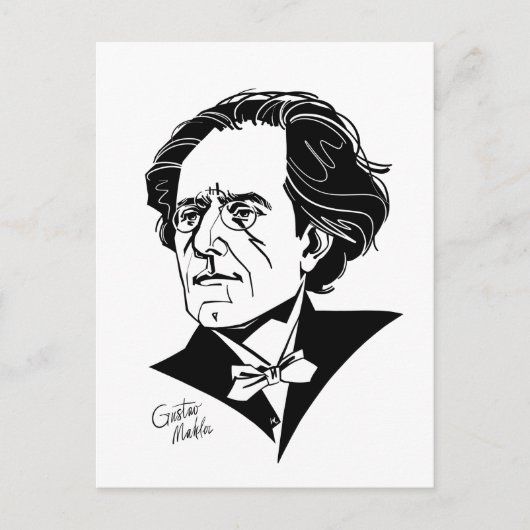 Gustav Mahler Postkarte (Vorderseite)
