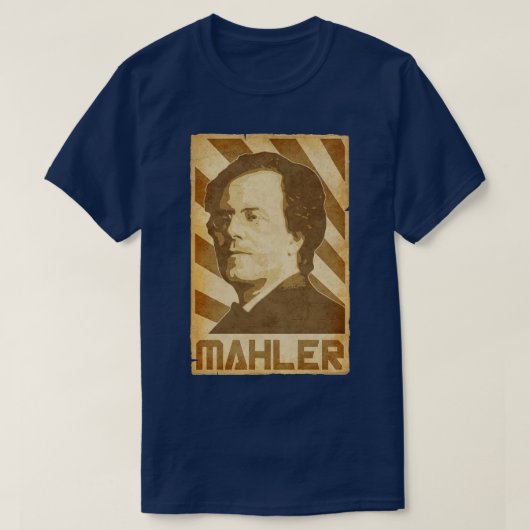 Gustav Mahler Retro Propaganda T-Shirt (Design vorne)