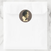 Gustav Mahler Runder Aufkleber (Tasche)