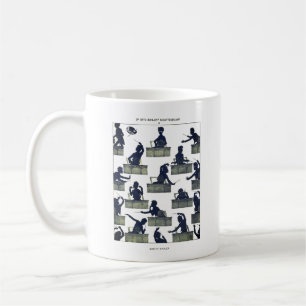 Gustav Mahler Silhouette von Otto Böhler Kaffeetasse