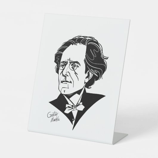 Gustav Mahler Sockelschild (Vorderseite)