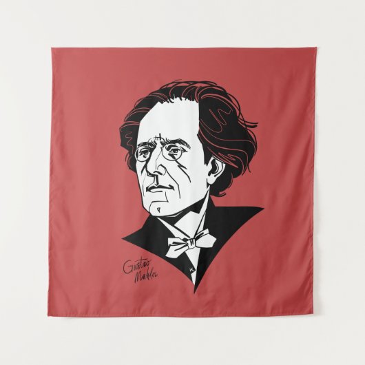 Gustav Mahler Wandteppich (Vorderseite)