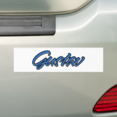 Gustav Name blue Aufkleber Sticker Autoaufkleber (Auf Auto)