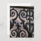 Gustave Cailebotte | Aussicht von einem Balkon Postkarte (Vorne/Hinten)