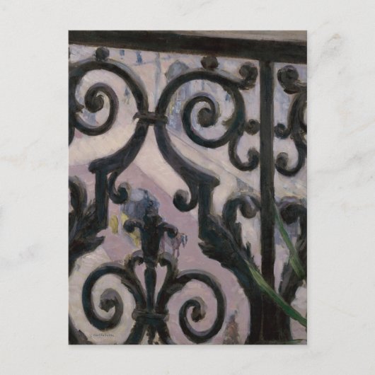 Gustave Cailebotte | Aussicht von einem Balkon Postkarte (Vorderseite)