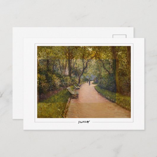 Gustave Caillebotte #74 - Fine Art Postkarte (Vorne/Hinten)