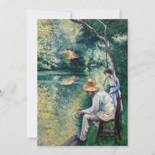 Gustave Caillebotte - Angling Dankeskarte