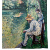 Gustave Caillebotte - Angling Duschvorhang (Vorderseite)