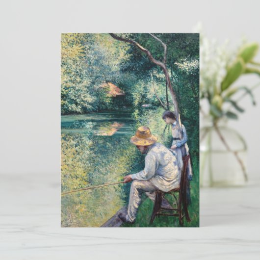 Gustave Caillebotte - Angling Einladung (Stehend Vorderseite)