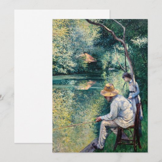 Gustave Caillebotte - Angling Einladung (Vorne/Hinten)