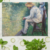 Gustave Caillebotte - Angling Geschirrtuch (Gefaltet)
