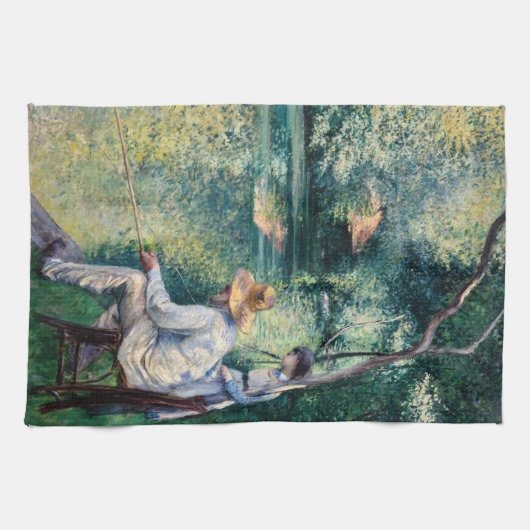 Gustave Caillebotte - Angling Geschirrtuch (Horizontal)