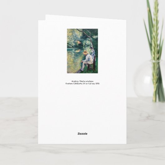 Gustave Caillebotte - Angling Karte (Rückseite)