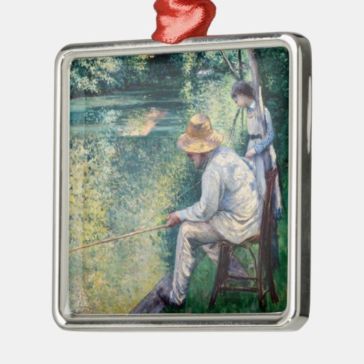 Gustave Caillebotte - Angling Ornament Aus Metall (Links)