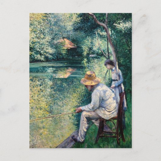 Gustave Caillebotte - Angling Postkarte (Vorderseite)