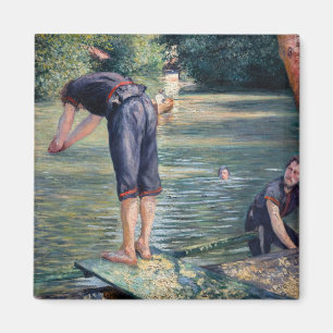 Gustave Caillebotte - Badende, Ufer der Yerres Magnet