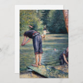 Gustave Caillebotte - Bathers, Bank of the Yerres Einladung (Vorne/Hinten)