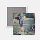 Gustave Caillebotte - Bathers, Bank of the Yerres Magnet (Vorderseite/Rückseite)