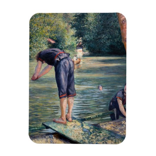 Gustave Caillebotte - Bathers, Bank of the Yerres Magnet (Vertikal)