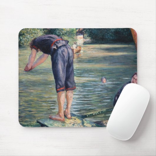 Gustave Caillebotte - Bathers, Bank of the Yerres Mousepad (Mit Mouse)