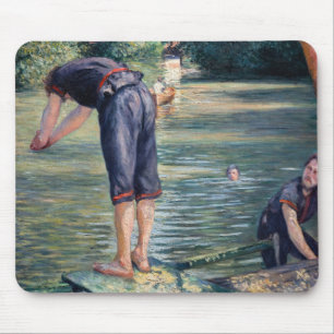 Gustave Caillebotte - Bathers, Bank of the Yerres Mousepad