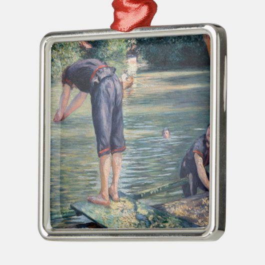Gustave Caillebotte - Bathers, Bank of the Yerres Ornament Aus Metall (Links)