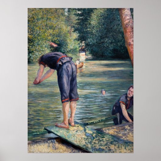 Gustave Caillebotte - Bathers, Bank of the Yerres Poster (Vorne)