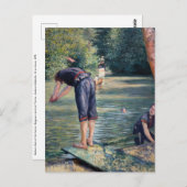 Gustave Caillebotte - Bathers, Bank of the Yerres Postkarte (Vorne/Hinten)