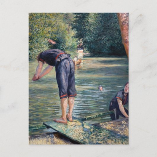 Gustave Caillebotte - Bathers, Bank of the Yerres Postkarte (Vorderseite)
