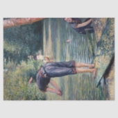 Gustave Caillebotte - Bathers, Bank of the Yerres Seidenpapier (Vorderseite)