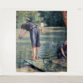 Gustave Caillebotte - Bathers, Bank of the Yerres Wandteppich (Vorderseite)