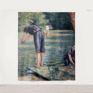 Gustave Caillebotte - Bathers, Bank of the Yerres Wandteppich
