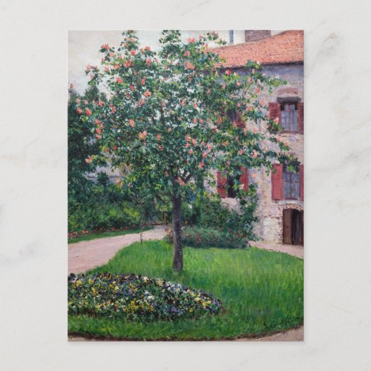 Gustave Caillebotte - Bäume in Blossom Postkarte (Vorderseite)
