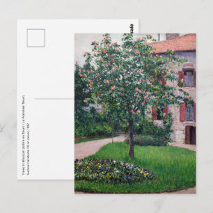 Gustave Caillebotte - Bäume in Blüte Postkarte
