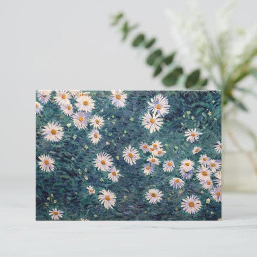 Gustave Caillebotte - Bed of Daisies, Detail Dankeskarte (Stehend Vorderseite)