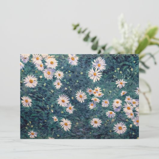 Gustave Caillebotte - Bed of Daisies, Detail Einladung (Stehend Vorderseite)