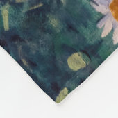 Gustave Caillebotte - Bed of Daisies, Detail Fleecedecke (Ecke)