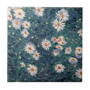 Gustave Caillebotte - Bed of Daisies, Detail Fliese