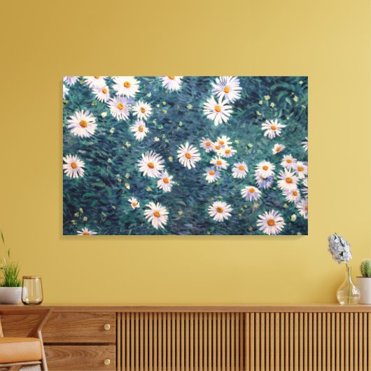 Gustave Caillebotte - Bed of Daisies, Detail Leinwanddruck (Insitu (Wohnzimmer))