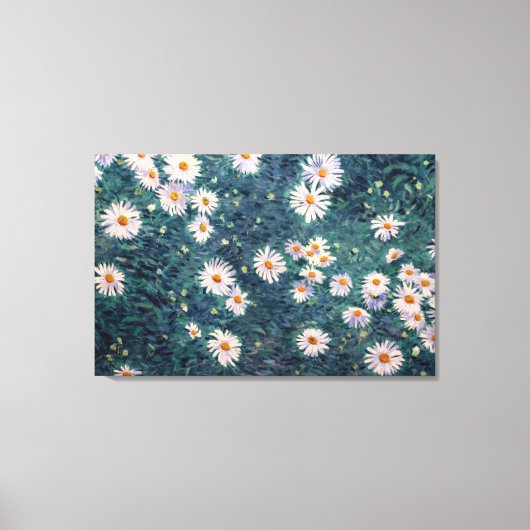 Gustave Caillebotte - Bed of Daisies, Detail Leinwanddruck (Vorderseite)