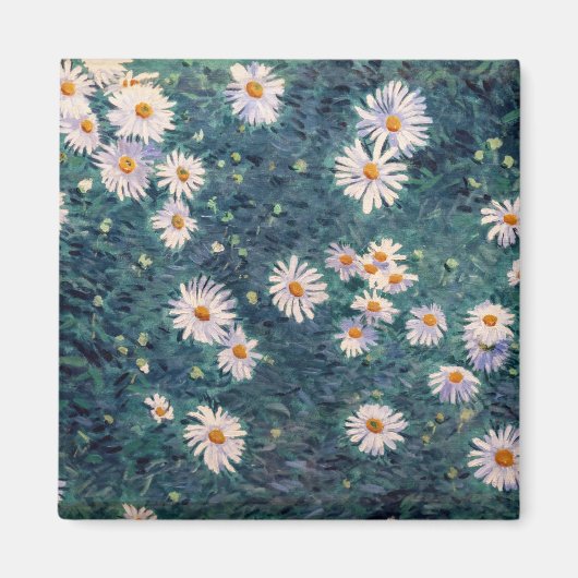 Gustave Caillebotte - Bed of Daisies, Detail Magnet (Vorne)