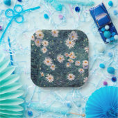 Gustave Caillebotte - Bed of Daisies, Detail Pappteller (Party)