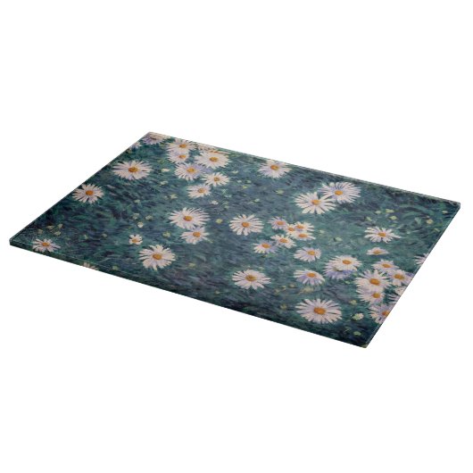 Gustave Caillebotte - Bed of Daisies, Detail Schneidebrett (Ecke)