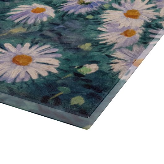 Gustave Caillebotte - Bed of Daisies, Detail Schneidebrett (Ecke)