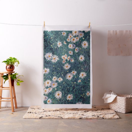 Gustave Caillebotte - Bed of Daisies, Detail Stoff (Beispiel)