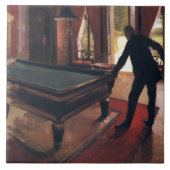 Gustave Caillebotte: Billard, berühmtes Gemälde Fliese (Vorderseite)