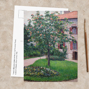 Gustave Caillebotte - Blühende Bäume Postkarte